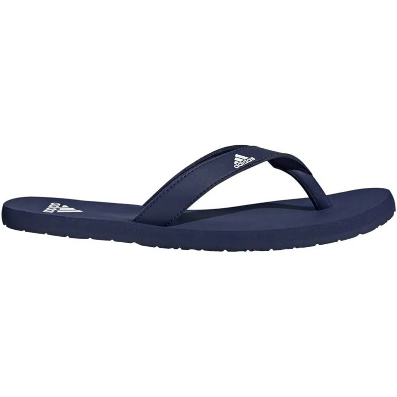 2 x Adidas Mens Dark Blue/White Eezay Flip Flop Casual Thongs