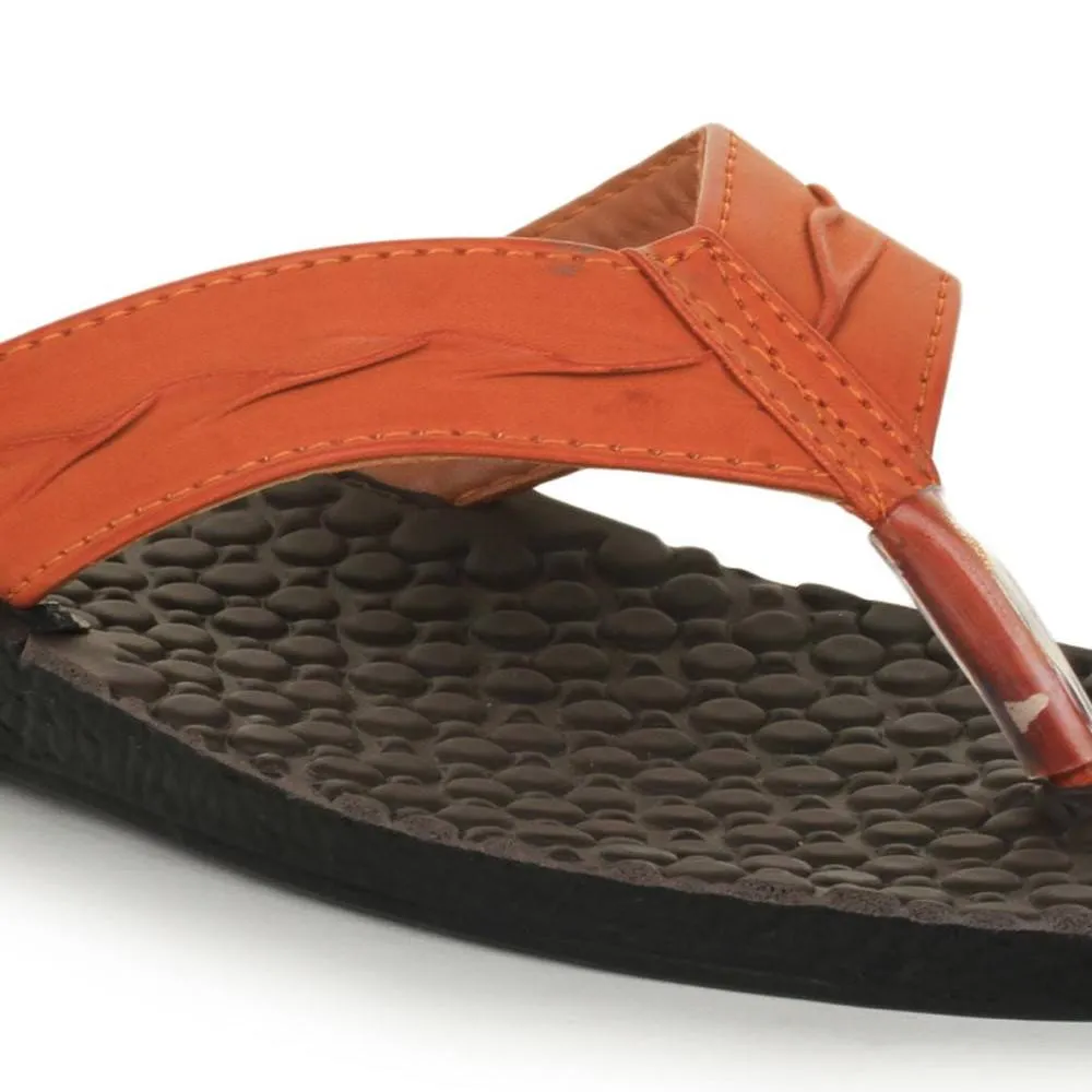 A-HA By Liberty 2001-21 Men Casual Tan Flip Flop