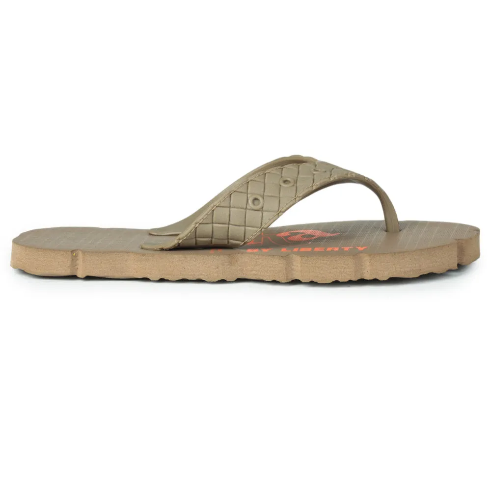 A-HA Casual Beige Flip-Flops For Men AHA-31 By Liberty