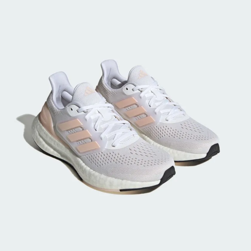 ADIDAS WOMEN'S PUREBOOST 23 WHITE/PINK SHOES