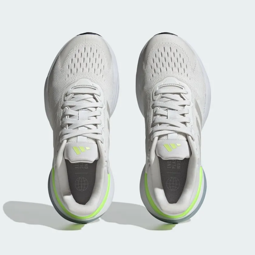 ADIDAS WOMEN'S RESPONSE WHITE/GREEN RUNNING SHOES