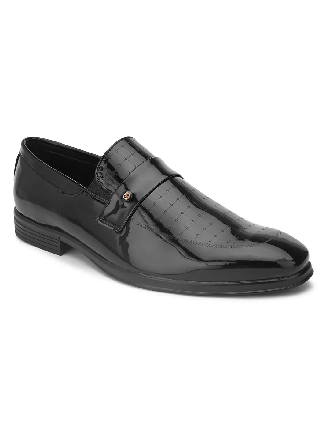 Alberto Torresi Mens Elegant Synthetic Black Formal Shoes – Stylish & Comfortable Design for Any Occasion