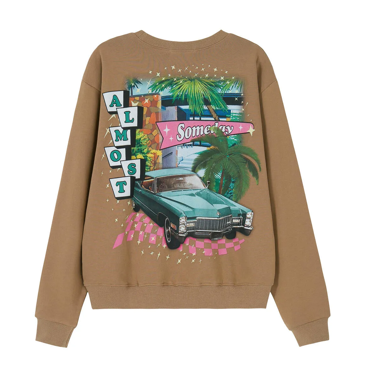 Almost Someday Retro Crewneck (brown)