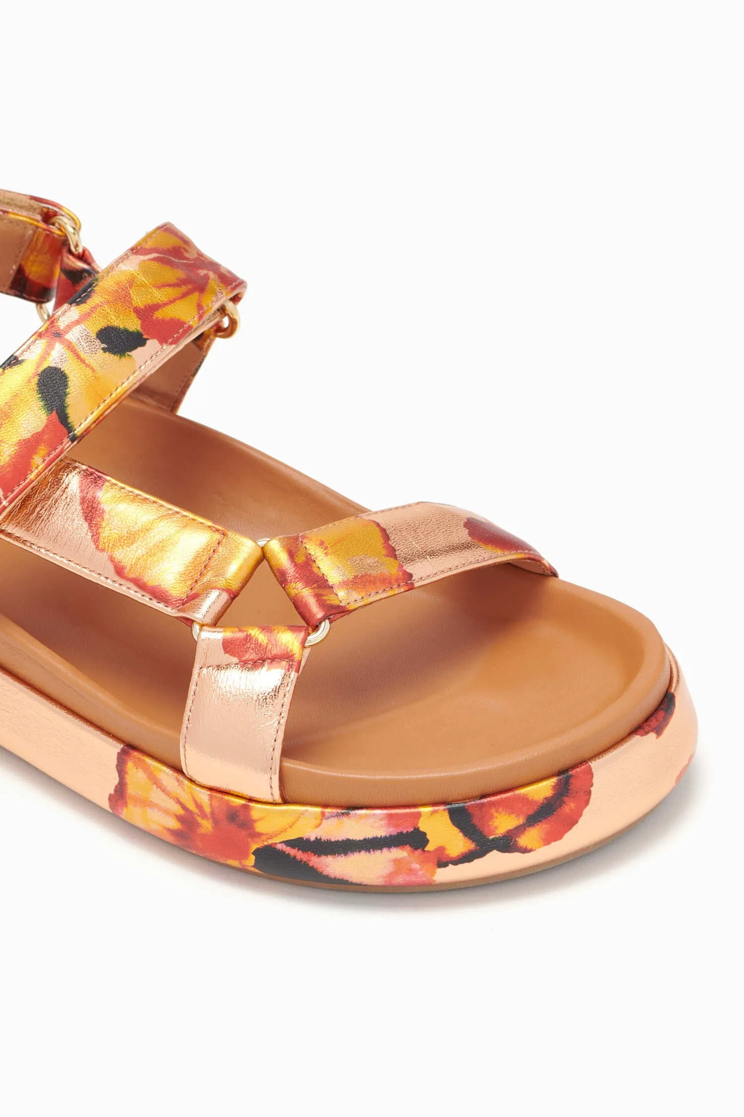 Astra Sandal - Copper Floral