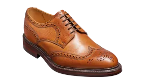 Barker Kelmarsh Wingtip Brogue Derby Shoe -Cedar Grain