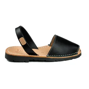 Basic Open Toe Leather Menorcan Sandal For Kids - Iker 1097 Piel