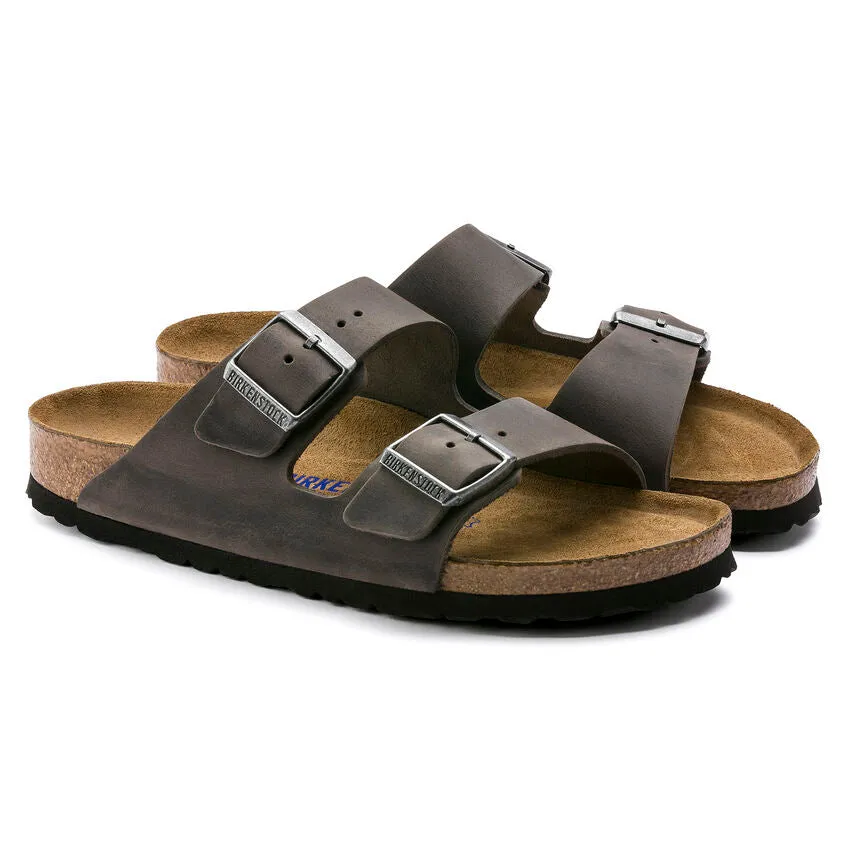 'Birkenstock' Women's Arizona Oiled Leather Sandal - Iron