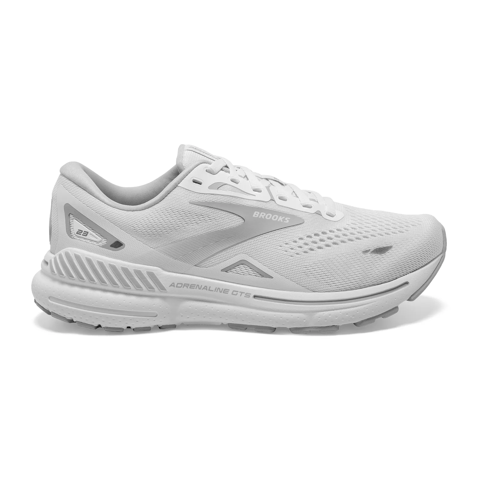 Brooks Adrenaline GTS 23 Running Shoe (Women) - White/Oyster/Silver