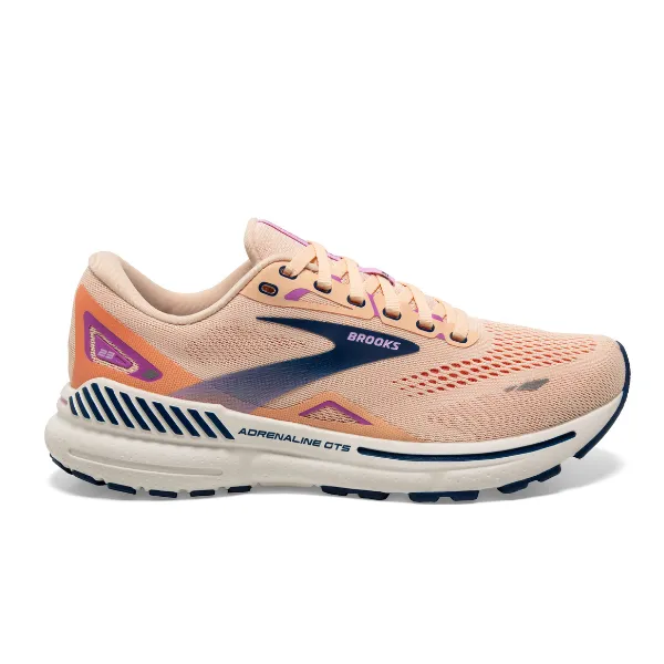 Brooks Women's Adrenaline GTS 23 Apricot/Estate Blue/Orchid