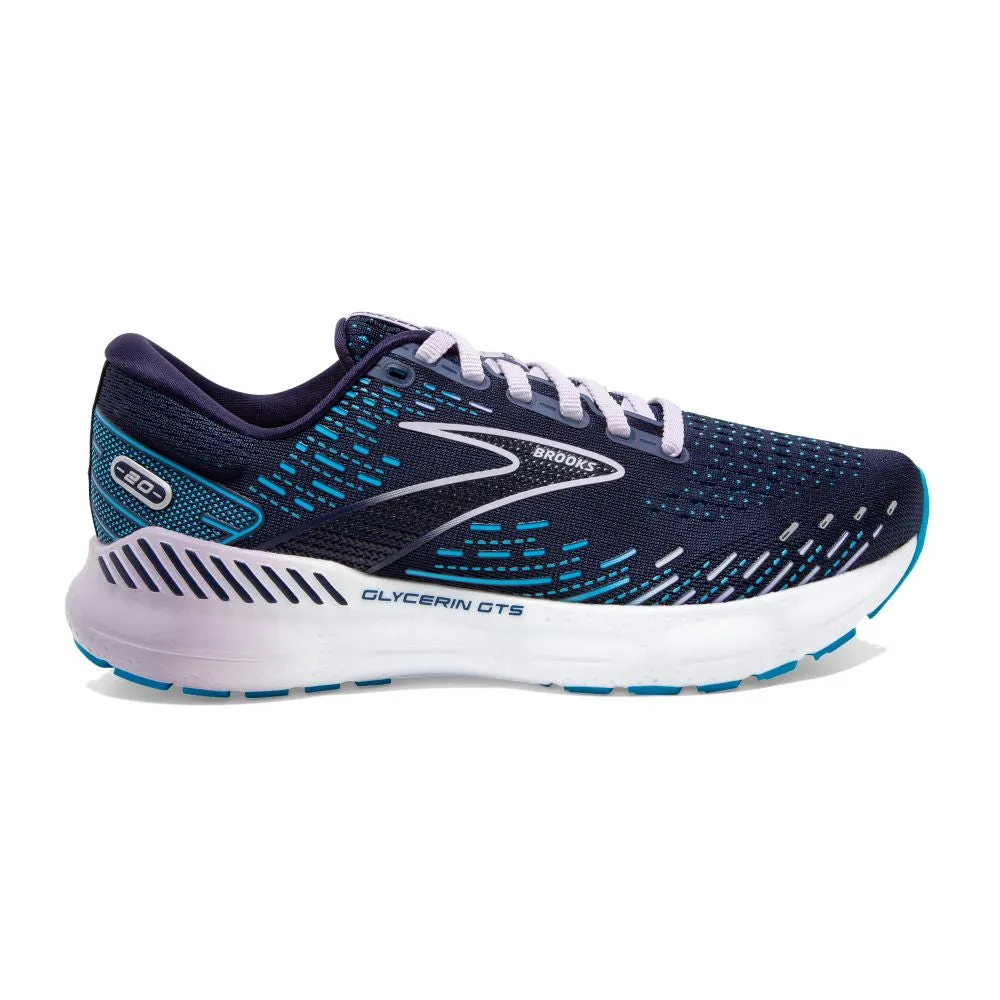 'Brooks' Women's Glycerin GTS 20 - Peacoat / Ocean / Pastel Lilac