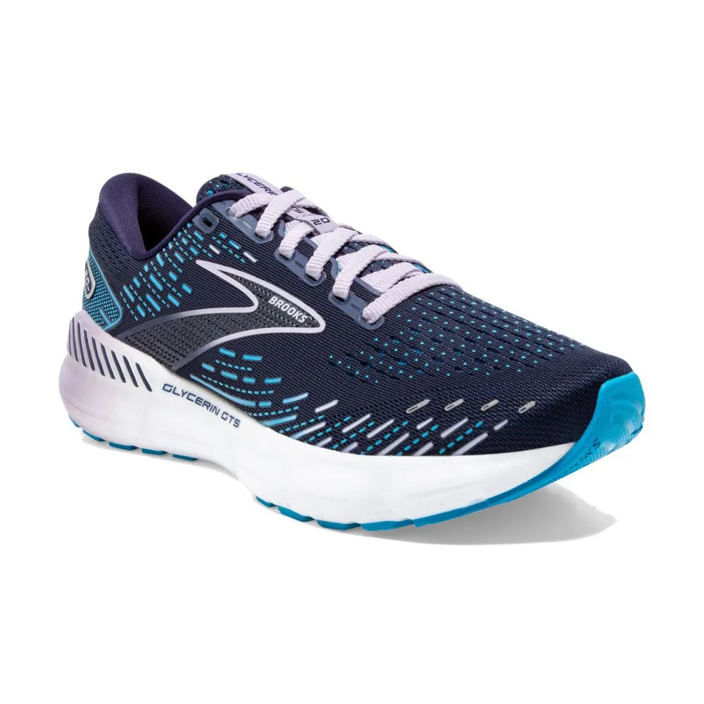 'Brooks' Women's Glycerin GTS 20 - Peacoat / Ocean / Pastel Lilac