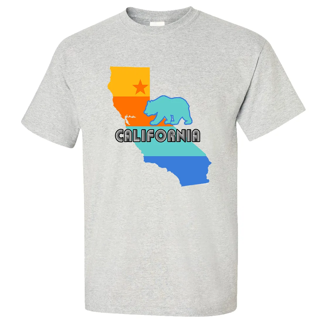 California Bear State Stripes Asst Colors T-shirt/tee