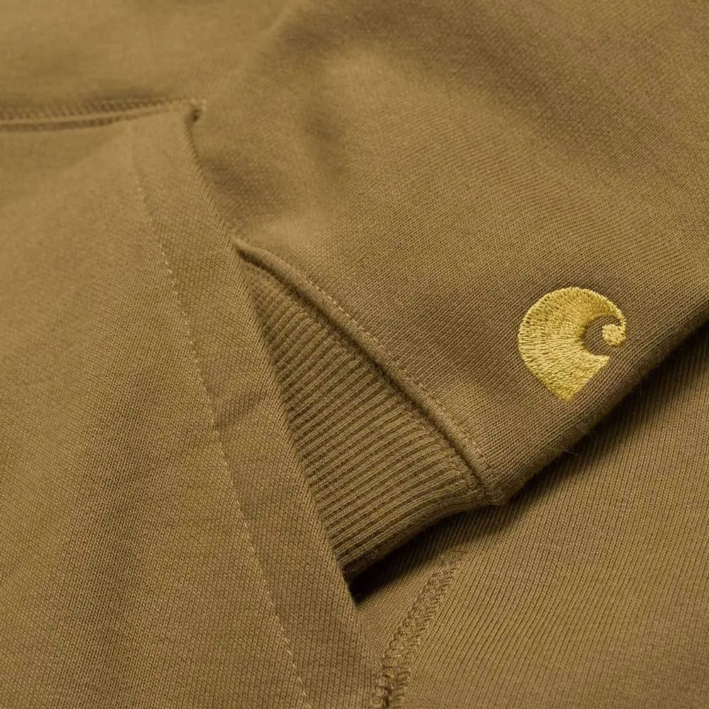 Carhartt WIP Chase Pullover Hoodie - Hamilton Brown