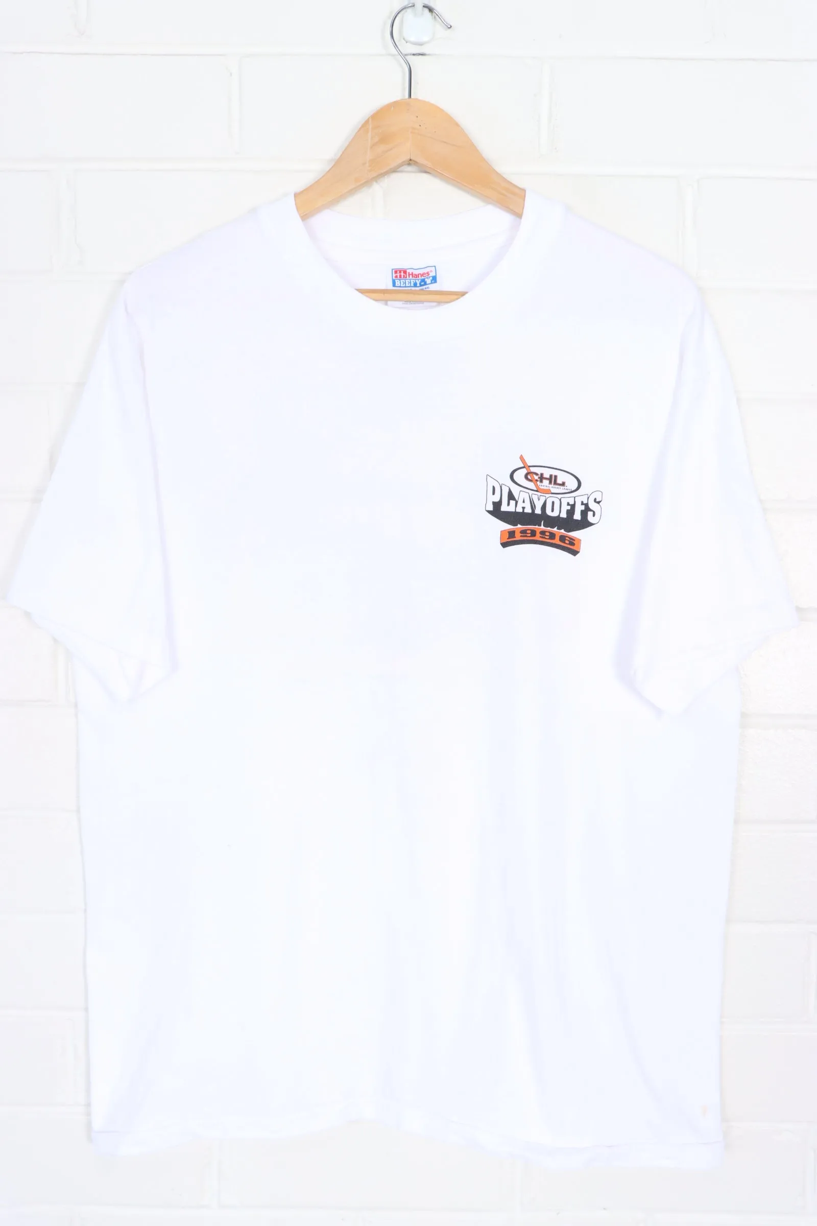 CHL 1996 Playoffs Single Stitch T-Shirt USA Made (L)