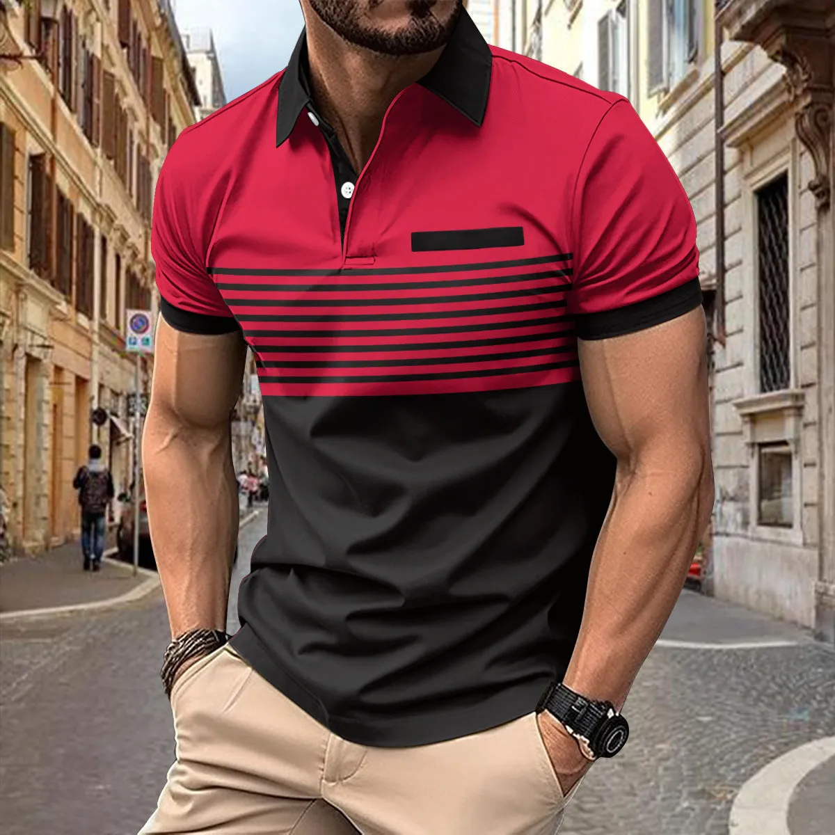 CLASSIC FIT STRIPED POLO SHIRT