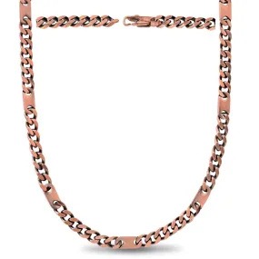 Copper Magnetic Therapy Necklace Curb Chain