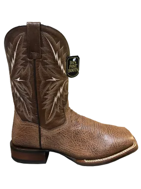 'Dan Post' Men's 11" Western Square Toe - Brown / Cognac