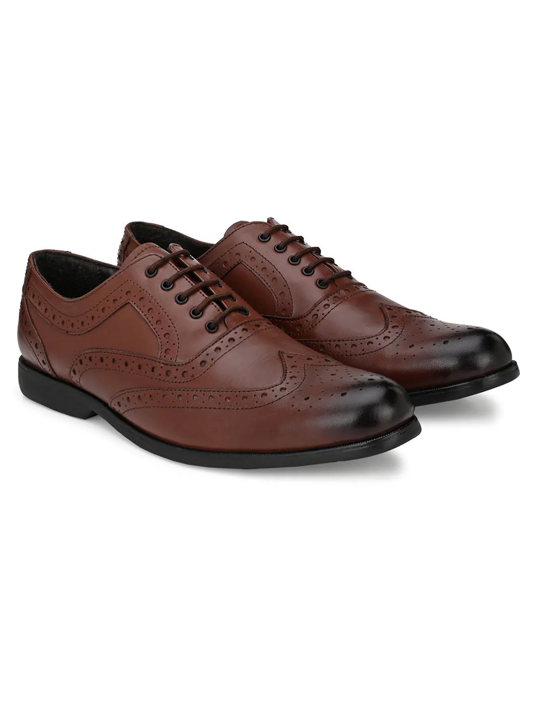 Darvey Tan Shortwing Brogues