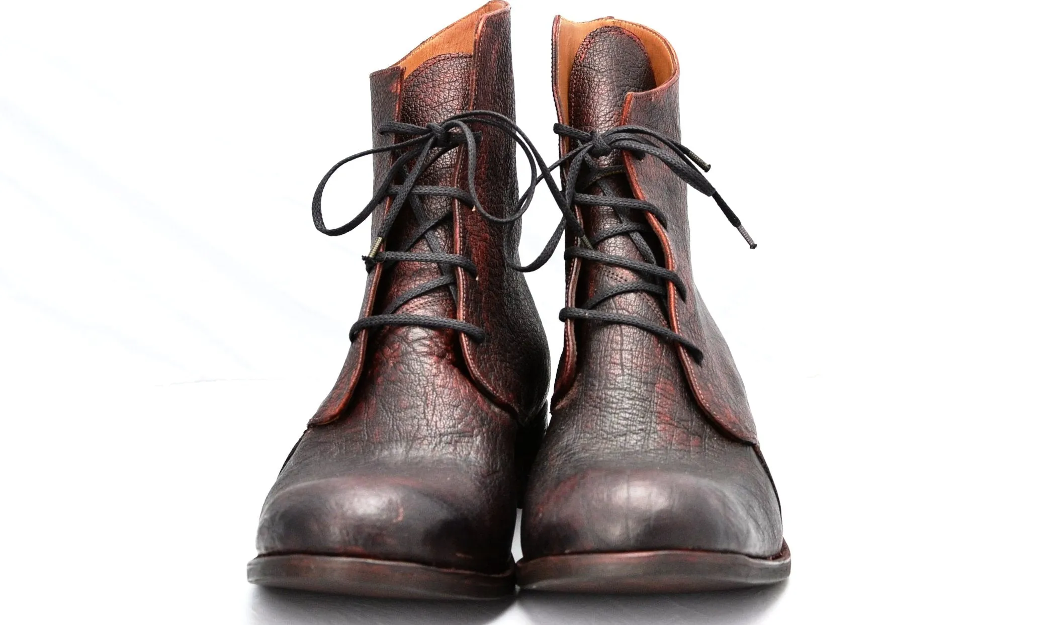 Derby Boot | Bison burgundy overdye