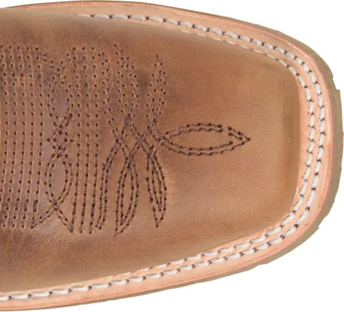 'Double H' Men's 11" Andrew EH Western Wide Square Toe Roper - Tan