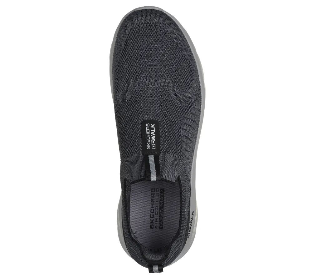 Espadrile sport, barbati, SKECHERS GO WALK FLEX-PEERLESS 216506-CCBK negru, textil