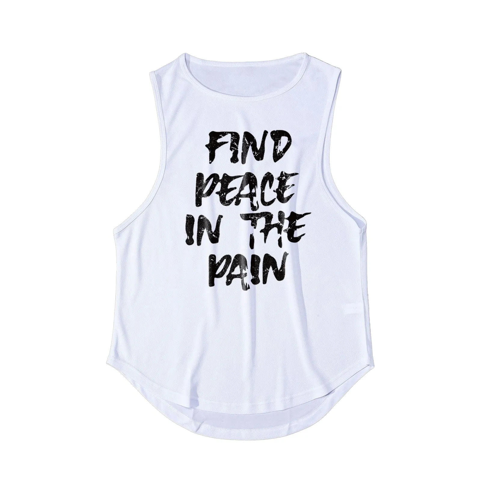 FIND PEACE IN THE PAIN GRAPHIC TANK TOP