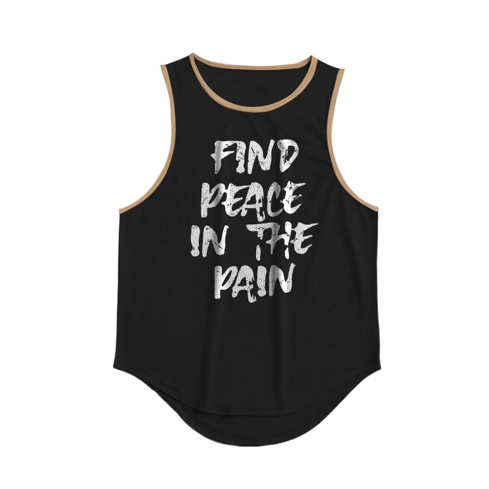 FIND PEACE IN THE PAIN GRAPHIC TANK TOP