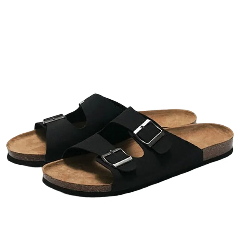 Groovywish Suede Orthopedic Sandals For Men Arch Support Slides