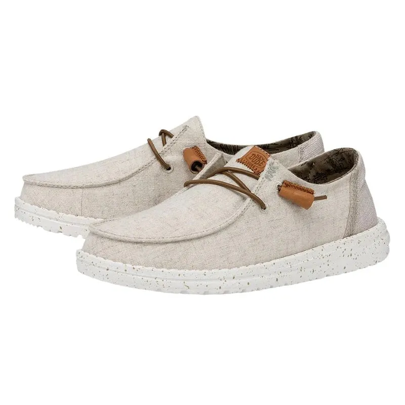 'Hey Dude' Women's Wendy Washed Canvas - Cream