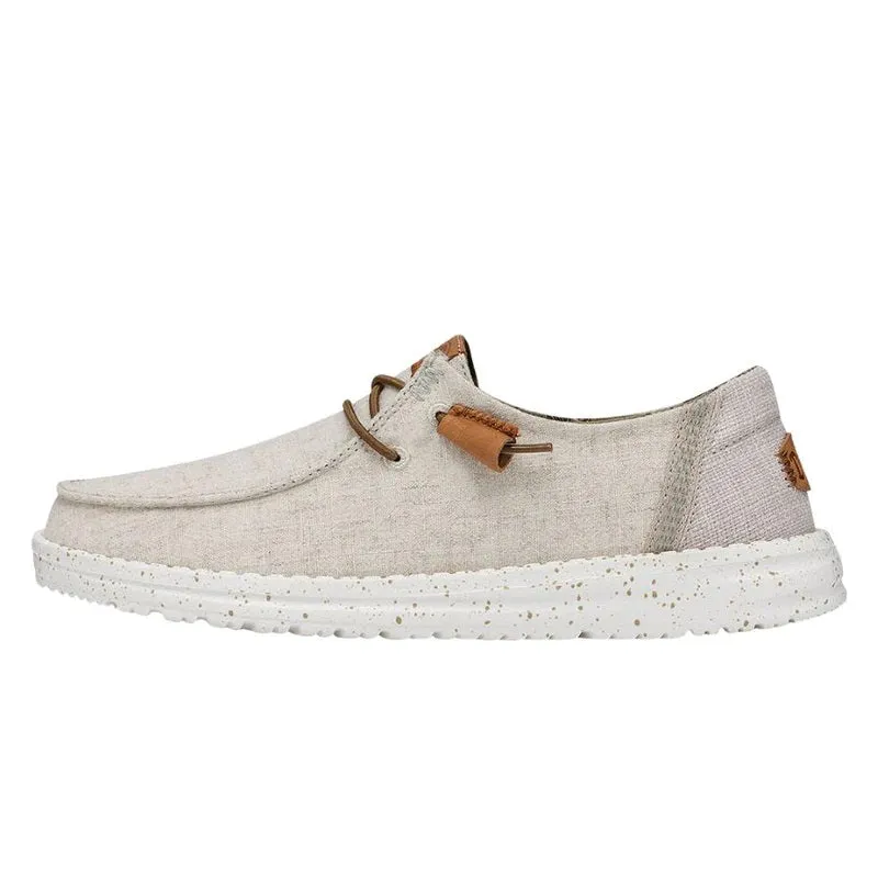 'Hey Dude' Women's Wendy Washed Canvas - Cream