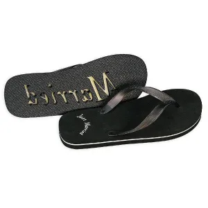 Just Married Flip Flop Sandals