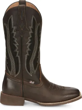 'Justin Brands' Women's 12" Jaycie Western Square Toe - Brown