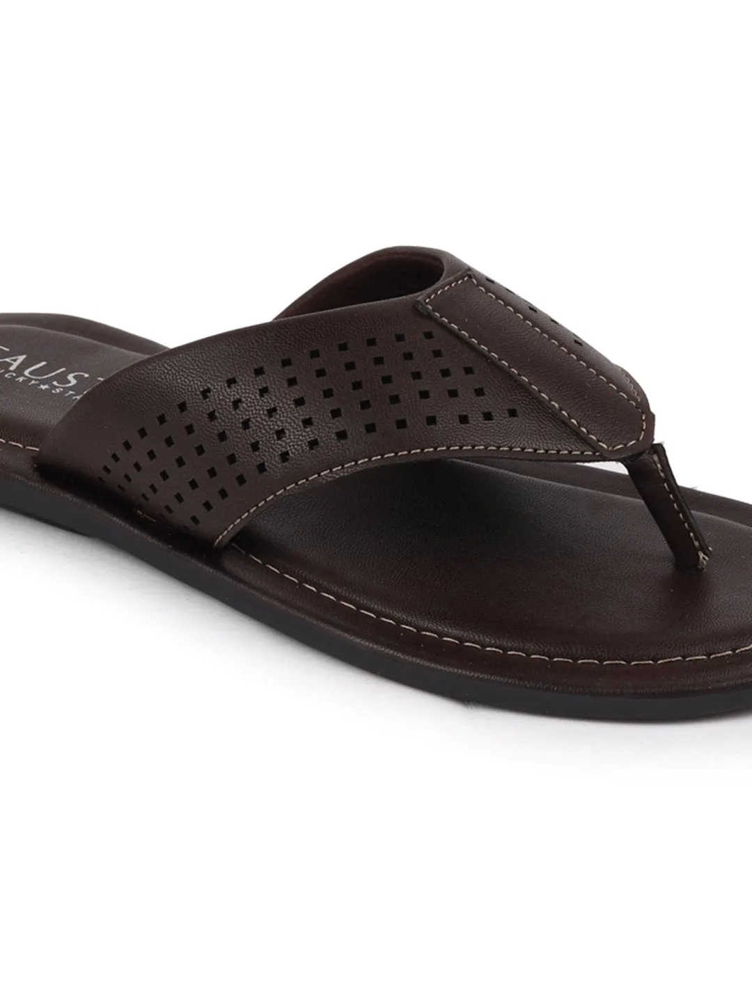 Men Brown Indoor & Outdoor Slippers