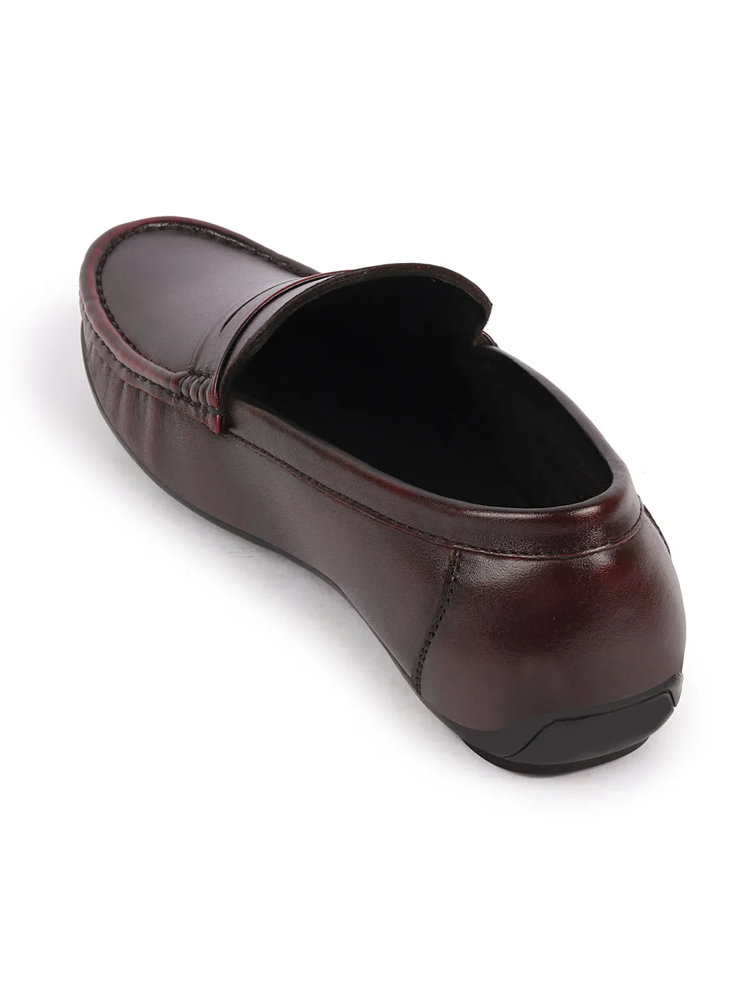 Men Cherry Outdoor Fashion Classic Genuine Leather Slip on Loafer Shoes