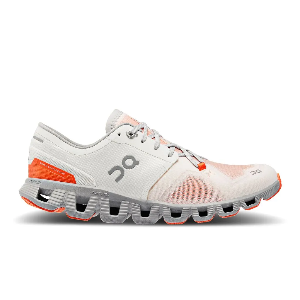 'On Running' Women's Cloud X 3 - Ivory / Alloy