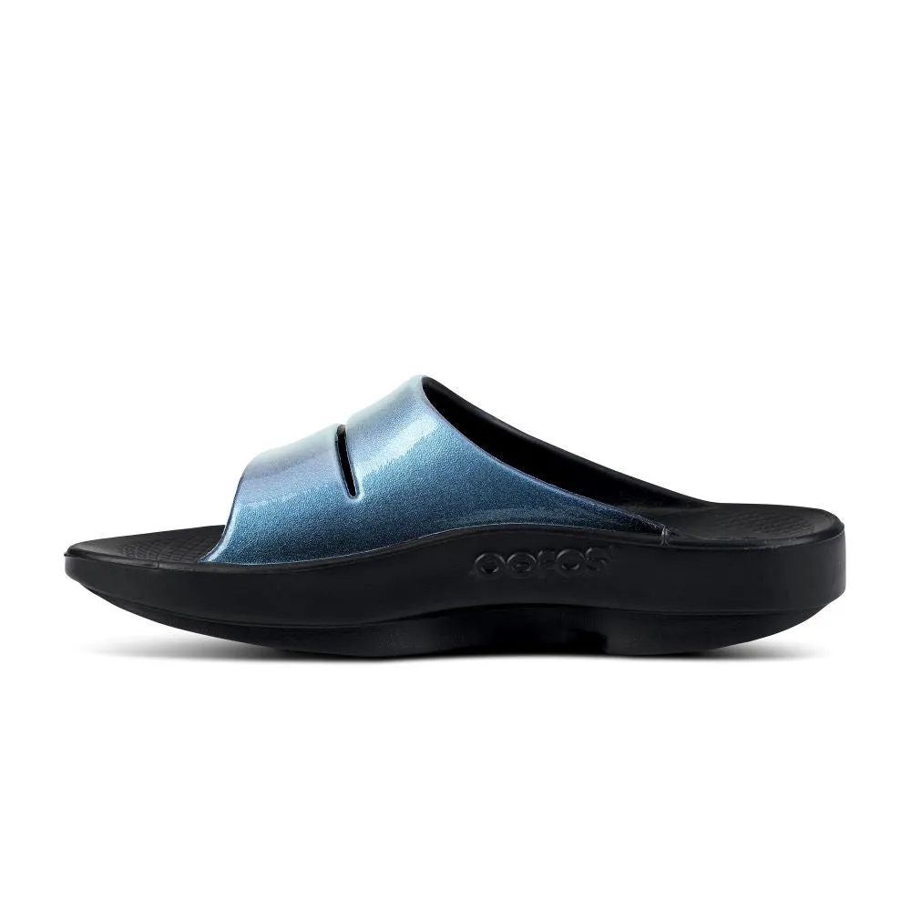 'OOFOS' Women's OOahh Luxe Slide - Atlantis