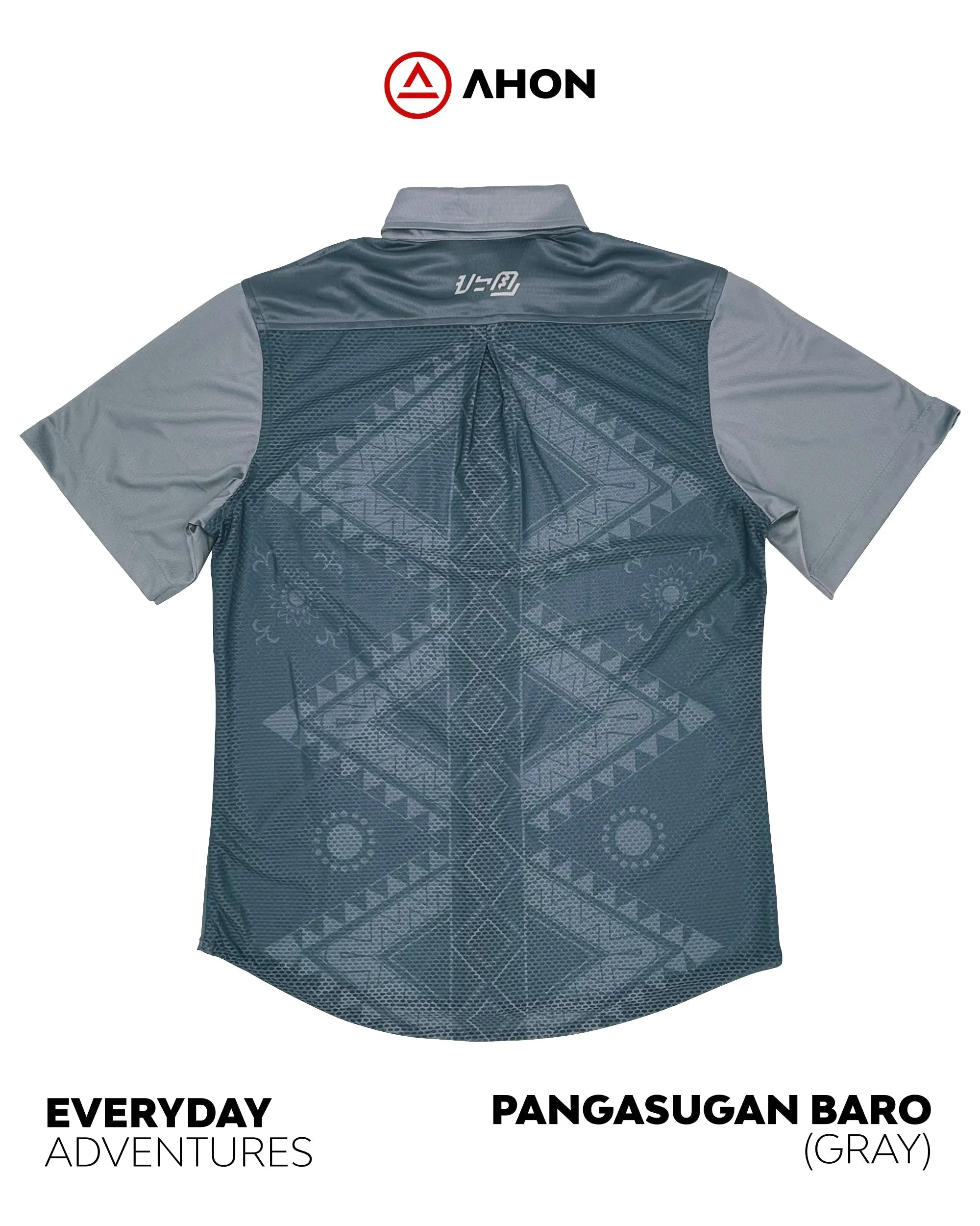 Pangasugan Baro button up shirt (gray)