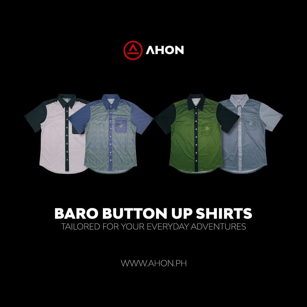 Pangasugan Baro button up shirt (gray)