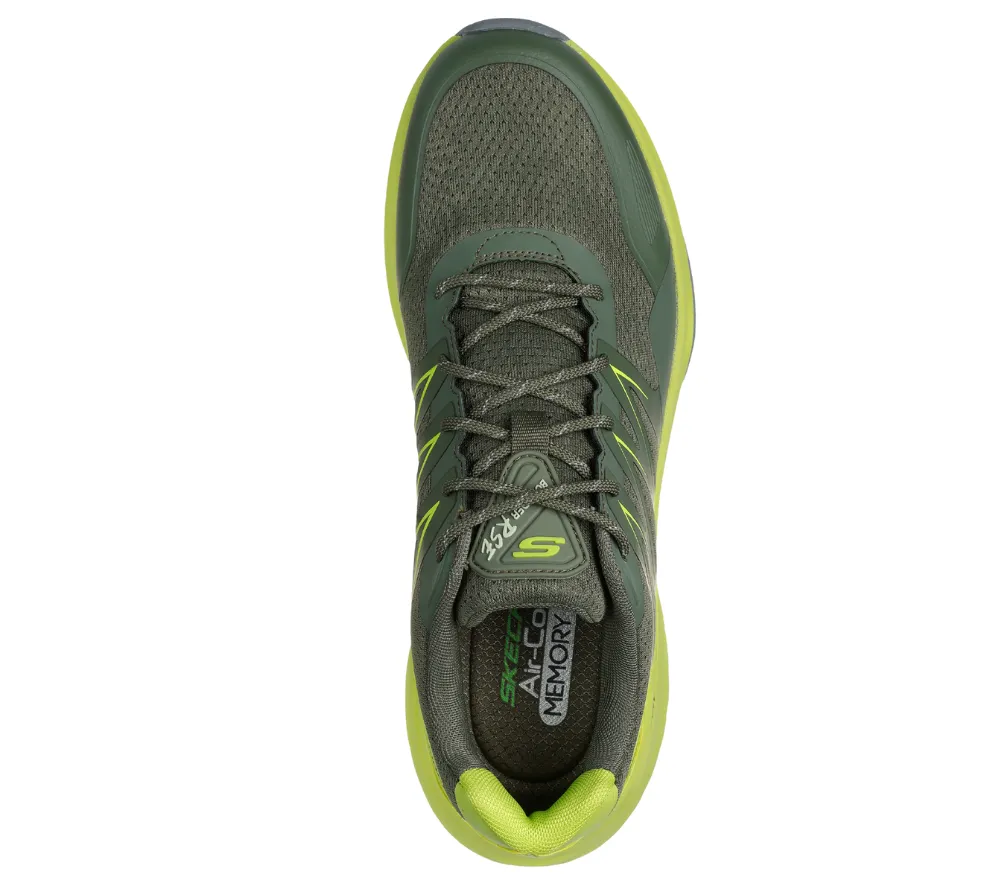 Pantofi sport, barbati, SKECHERS BOUNDER RSE-ZONER 232781-OLLM verde, piele ecologica