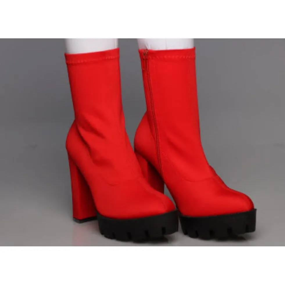 Platform Women Short Boots