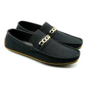 Premium PU Leather Chain Buckle Moccasins