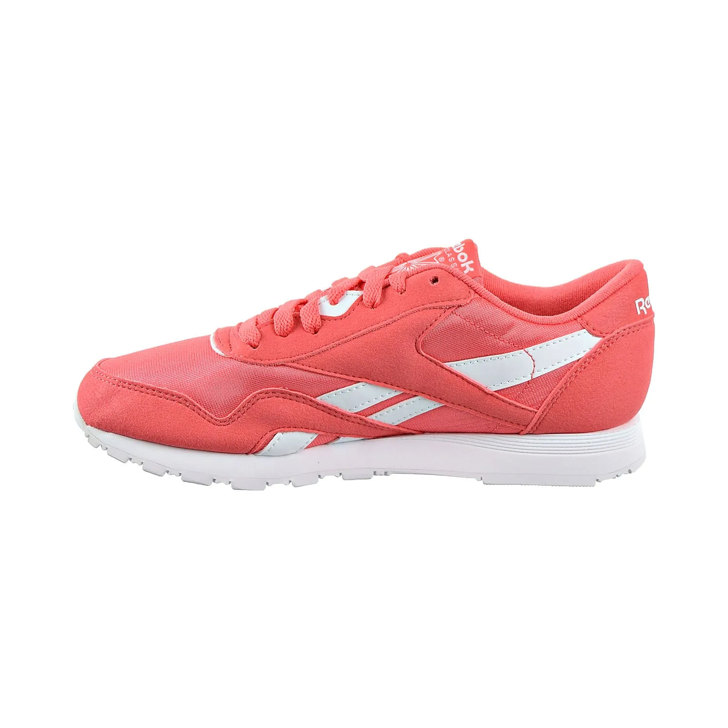 Reebok Classic Nylon Color Women's Running Shoes Bright Rose/White