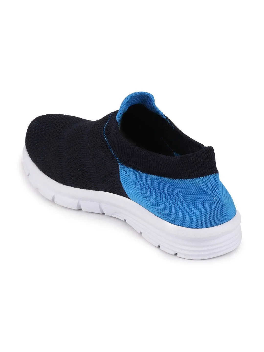 Women Blue Sports Slip-On Walking Shoes