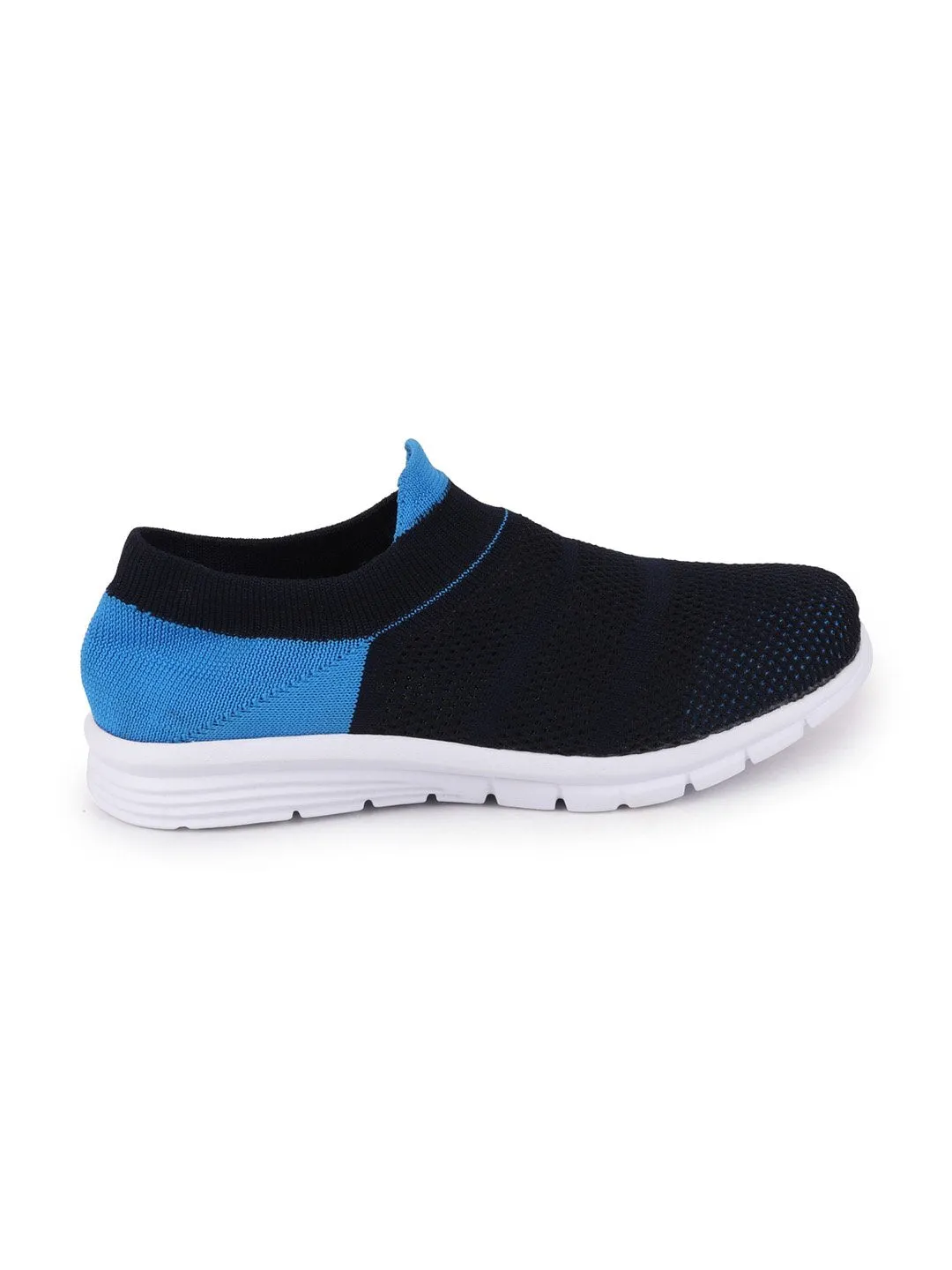 Women Blue Sports Slip-On Walking Shoes