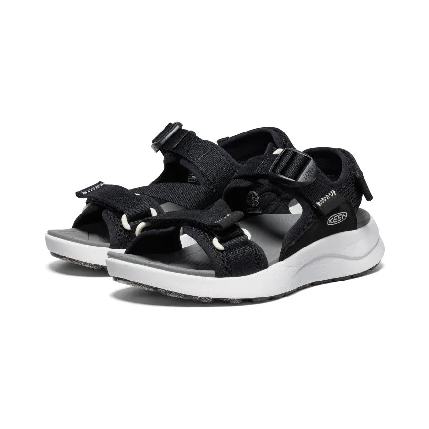 Women's Elle Sport Backstrap Sandal  |  Black/Steel Grey